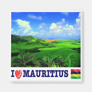 zMU020 MAURITIUS I Love, Africa, Fridge Magnet