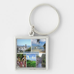 zMU022 PORT LOUIS, Mosaic, Africa, Key Ring