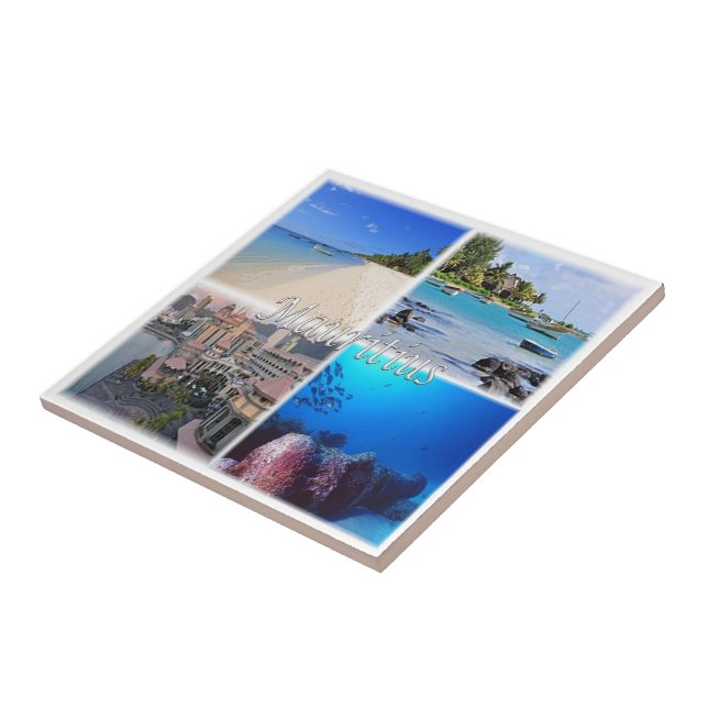 zMU023 MAURITIUS, Mosaic, Africa, Tile (Side)