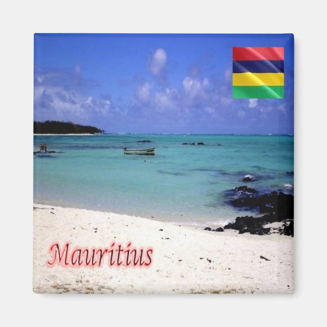 zMU026 MAURITIUS, Deer Island, Africa, Fridge Magnet (Front)