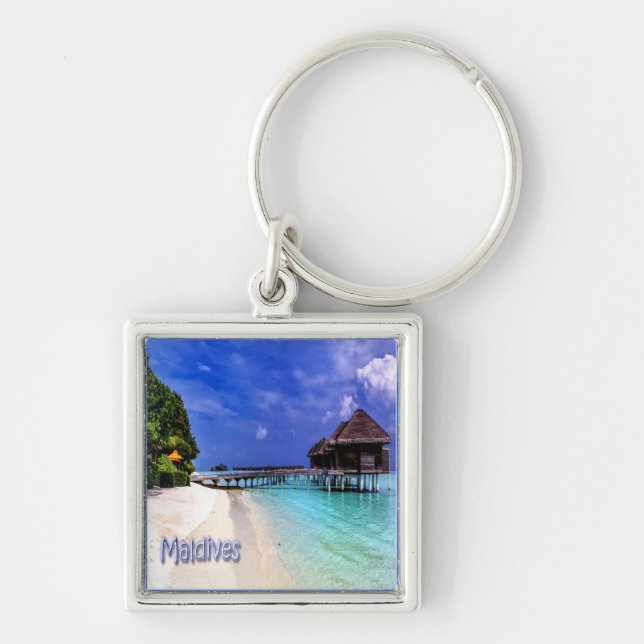 zMV004 islands MALDIVES beach, Asia, Key Ring (Front)