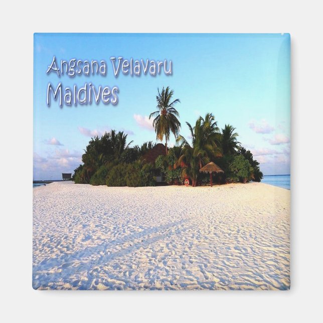 zMV005 ANGSANA VELAVARU, Maldives, Asia, Fridge Magnet (Front)