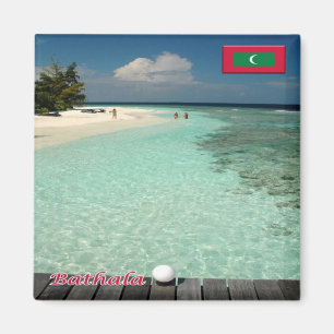 zMV017 BATHALA, Maldives, Asia, Fridge Magnet