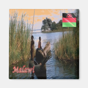 zMW004 MALAWI, L. Chiuta, Africa, Fridge Magnet