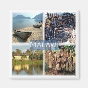 zMW010 MALAWI, Mosaic, Africa, Fridge Magnet
