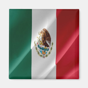 zMX002 MEXICO, Waving Flag, America, Fridge Magnet