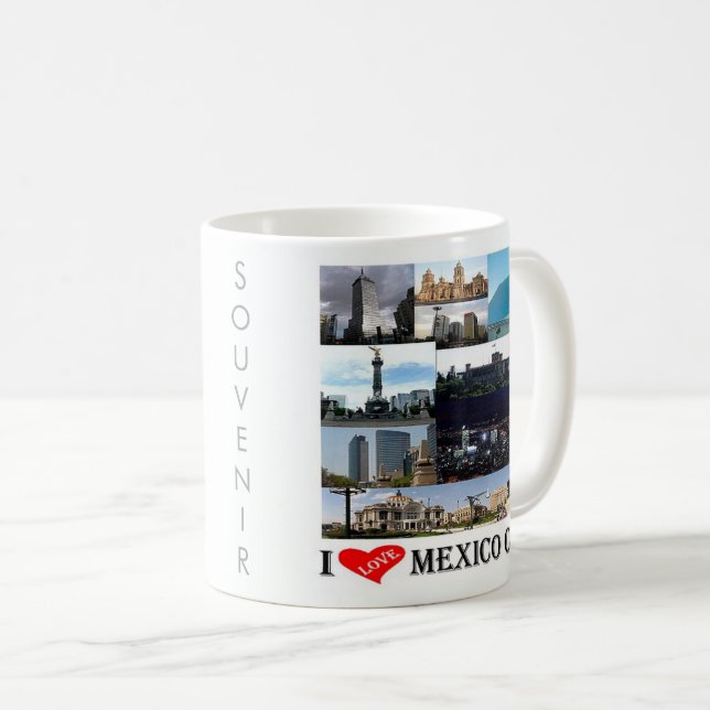 zMX008 mosaic of MEXICO CITY I Love, Coffee Mug (Front Right)