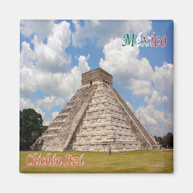 zMX018 CHICHEN ITZA, Mexico, America, Fridge Magnet (Front)