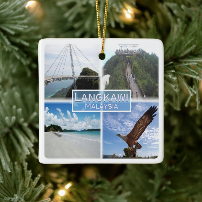 zMY015 Kedah beach, LANGKAWI, Malaysia, Fridge Mag Ceramic Ornament (Tree)