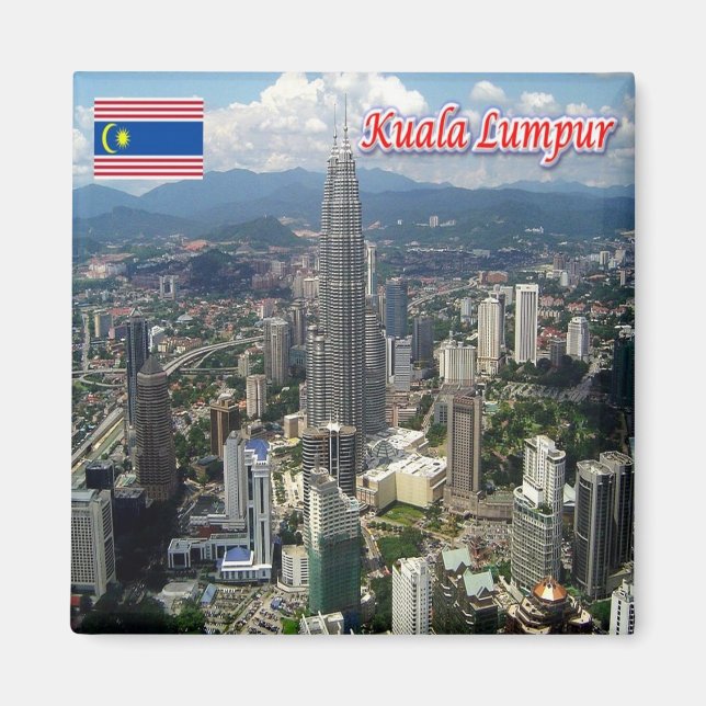 zMY020 panorama KUALA LUMPUR, Malaysia, Asia, Magnet (Front)