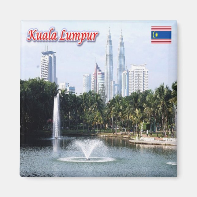 zMY021 panorama KUALA LUMPUR Malaysia Asia, Fridge Magnet (Front)