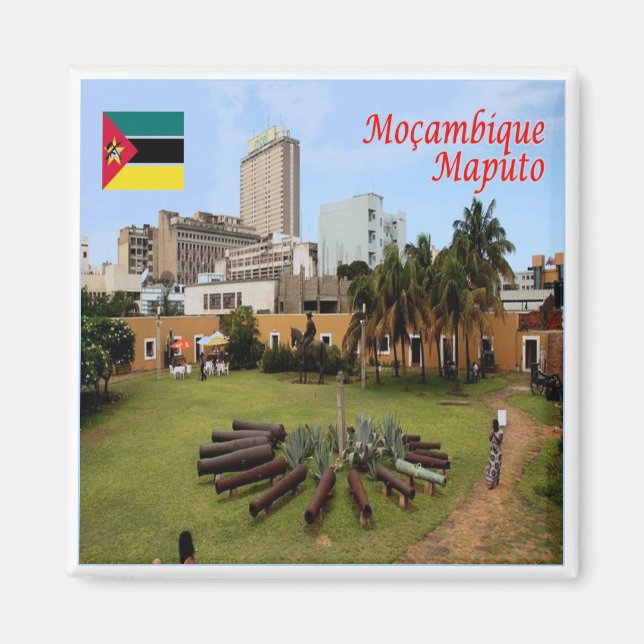 zMZ006 MAPUTO, Mozambique, Africa, Fridge Magnet (Front)