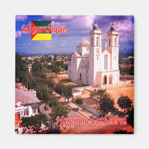 zMZ010 MOZAMBIQUE, Nampula Cathedral, Fridge Magnet