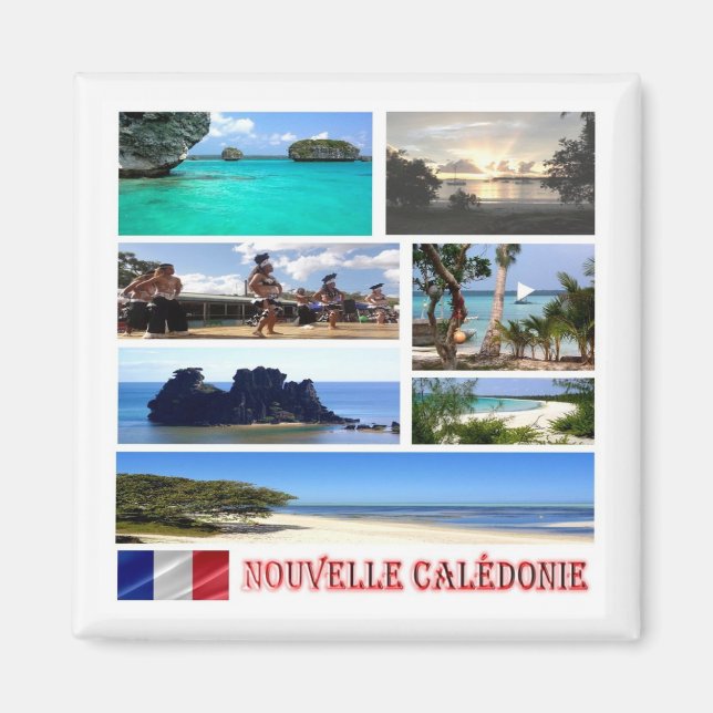 zNC003 NEW CALEDONIA, mosaic, Oceania, Fridge Magnet (Front)