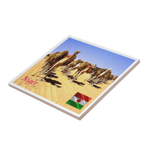 zNE007 NIGER, Oasis Bilma, Africa, Tile