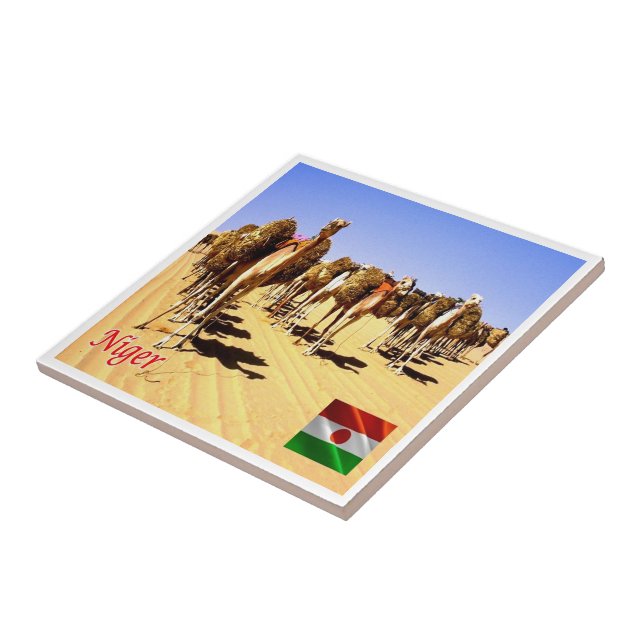 zNE007 NIGER, Oasis Bilma, Africa, Tile (Side)