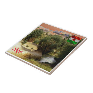 zNE008 NIGER, Oasis Bilma, Africa, Tile