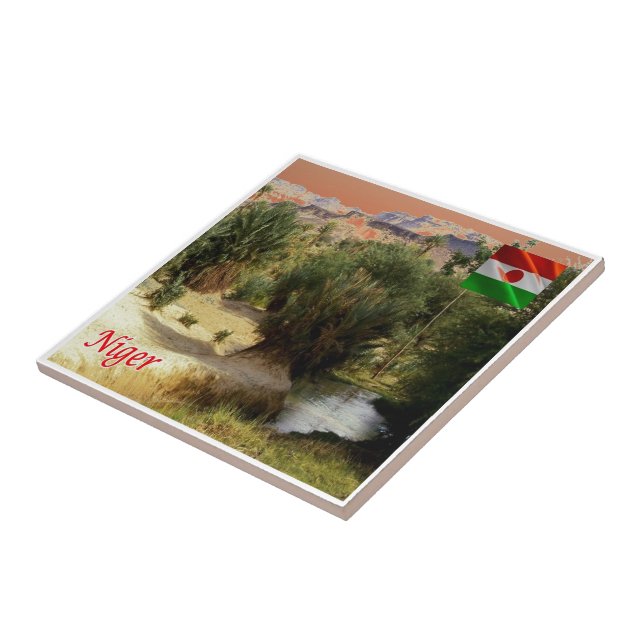 zNE008 NIGER, Oasis Bilma, Africa, Tile (Side)