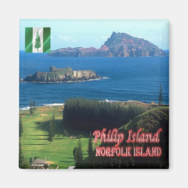 zNF009 PHILIP ISLAND, NORFOLK, Oceania, Fridge Magnet (Front)