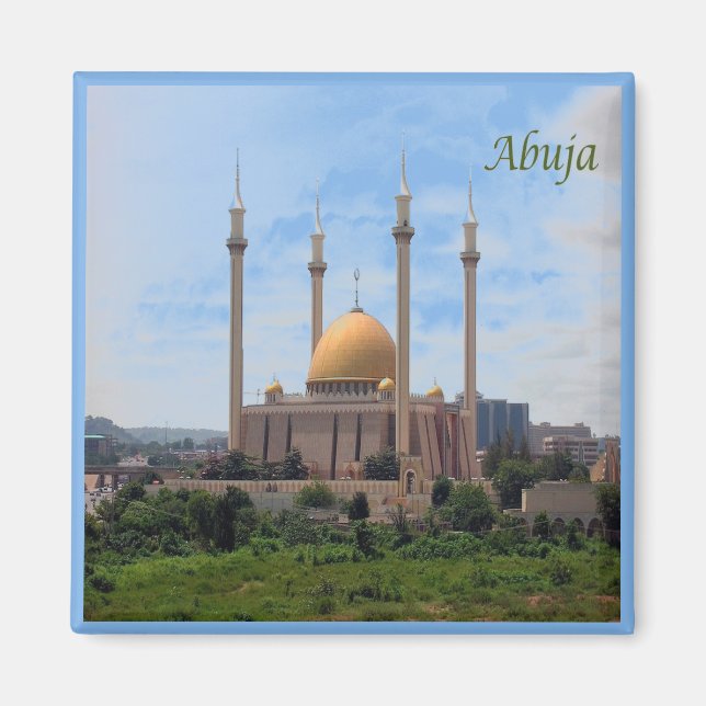 zNG003 ABUJA, Nigeria, Africa, Fridge Magnet (Front)