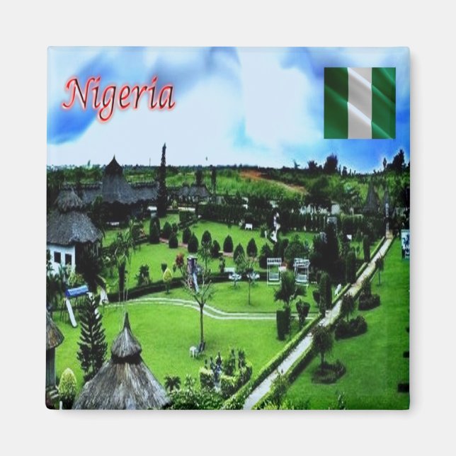 zNG007 NIGERIA, Jhalobia, Africa, Fridge Magnet (Front)