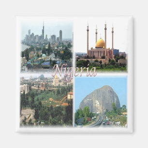 zNG012 NIGERIA,  Mosaic, Africa, Fridge Magnet