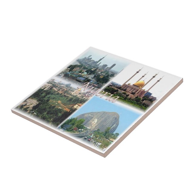 zNG012 NIGERIA,  Mosaic, Africa, Tile (Side)