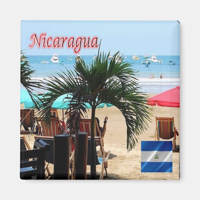 zNI008 NICARAGUA, San Juan del Sur, America, Fridg Magnet (Front)