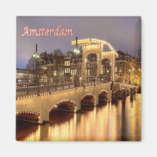 zNL011 AMSTERDAM panorama, Europe, Fridge Magnet