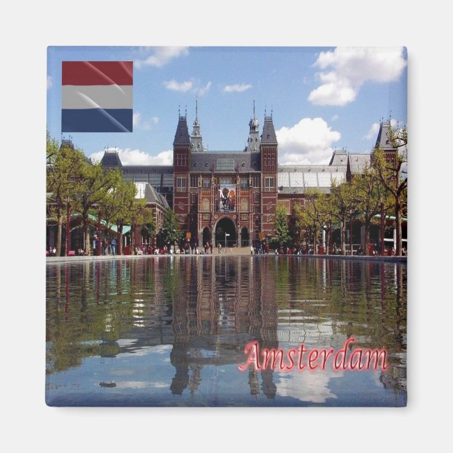 zNL015 RIJKSMUSEUM Amsterdam, Netherlands, Fridge Magnet (Front)