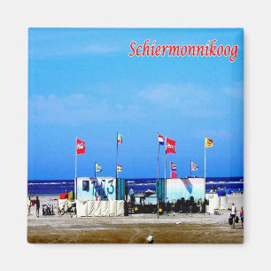 zNL022 SCHIERMONNIKOOG beach, Frisian Islands, Magnet