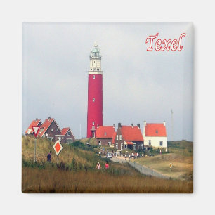 zNL023 TEXEL LIGHTHOUSE Frisian Islands, Fridge Magnet