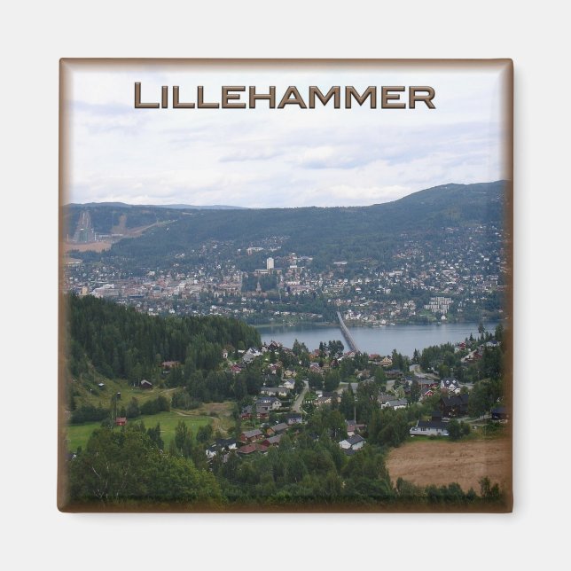 zNO023 LILLEHAMMER, Norway, Europe, Fridge Magnet (Front)