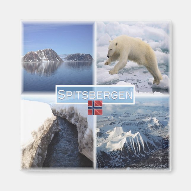 zNO029 SPITSBERGEN, Norway, Europe, Fridge Magnet (Front)