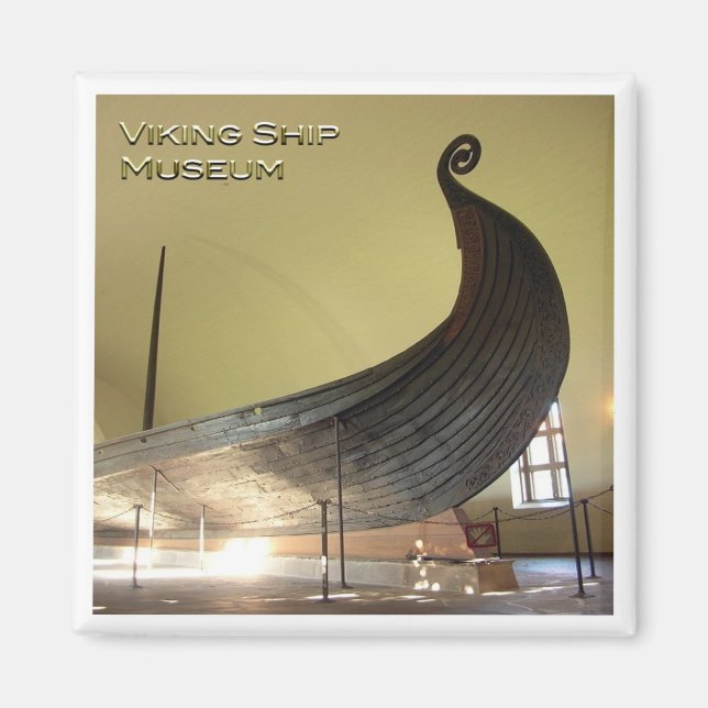 zNO031 VIKING SHIP MUSEUM, Norway, Europe, Fridge Magnet (Front)