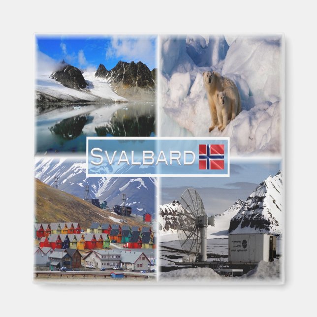 zNO041 SVALBARD, Norway, Europe, Fridge Magnet (Front)