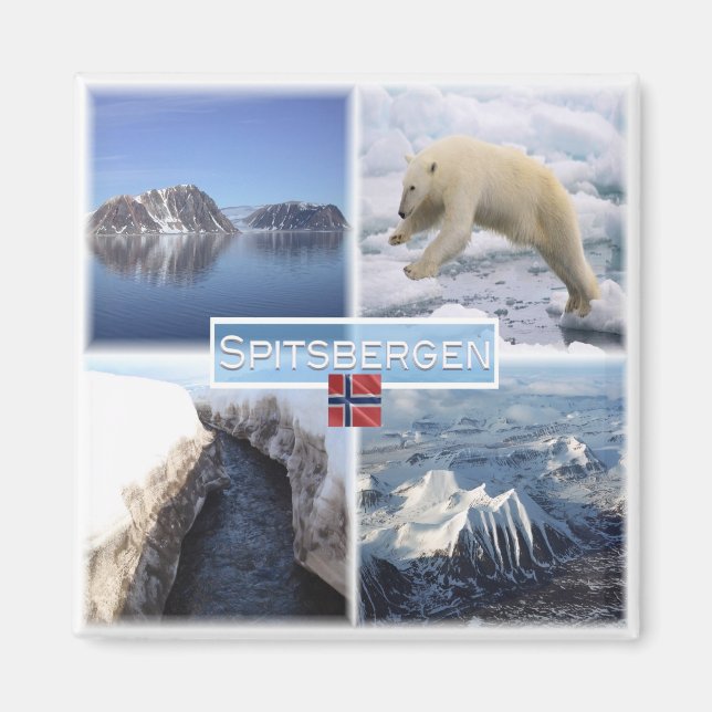 zNO042 SPITSBERGEN, Norway, Europe, Fridge Magnet (Front)