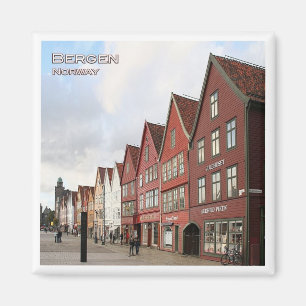 zNO044 BERGEN BRYGGEN, Norway, Europe, Fridge Magnet