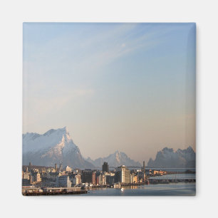 zNO053 BODØ harbour, Norway, Europe, Fridge Magnet