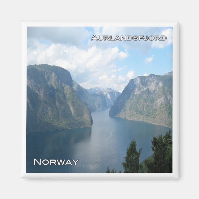 zNO061 AURLANDSFJORDEN from Stegastein, Norway, Magnet (Front)