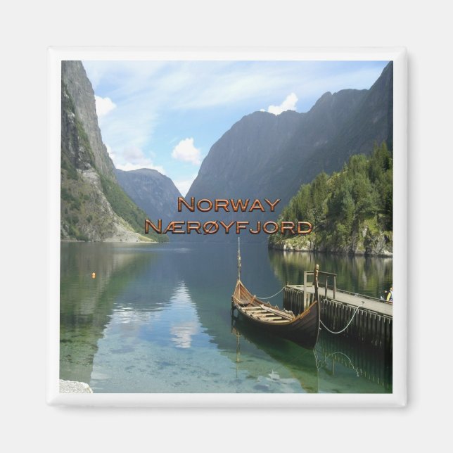 zNO092 NÆRØYFJORD, Norway, Europe, Fridge Magnet (Front)