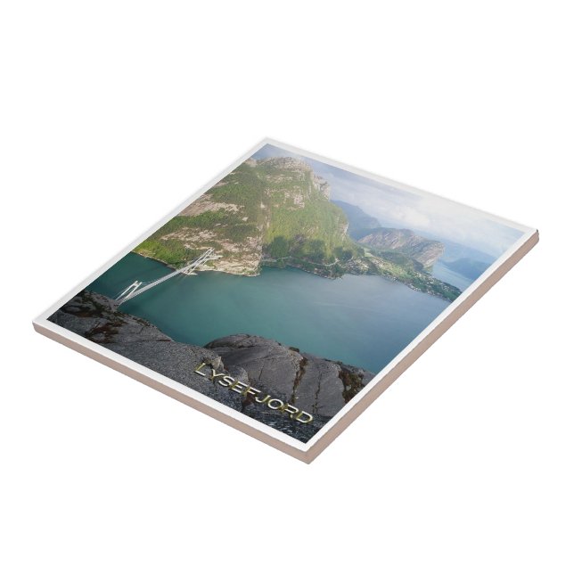 zNO097 LYSEFJORDEN LYSEFJORD bridge, Norway, Tile (Side)