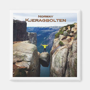 zNO106 KJERAGBOLTEN, Norway, Fridge  Magnet