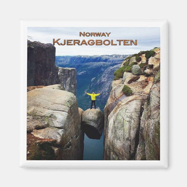 zNO106 KJERAGBOLTEN, Norway, Fridge  Magnet (Front)