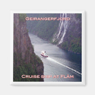 zNO123 GEIRANGERFJORD, MSC Kong Harald, Norway, Magnet