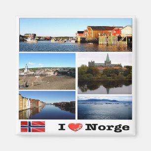 zNO170 NORGE "I Love", Norway, Fridge Magnet