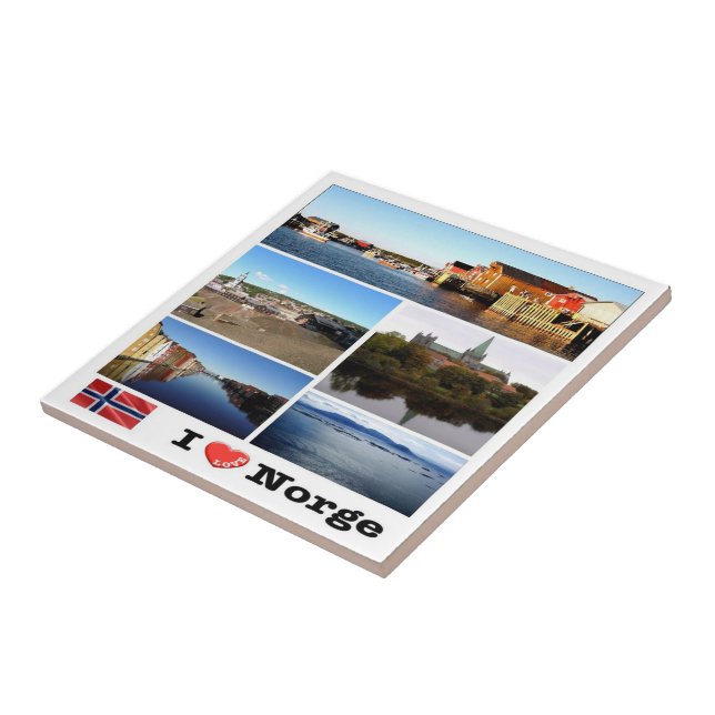 zNO170 NORGE "I Love", Norway, Tile (Side)