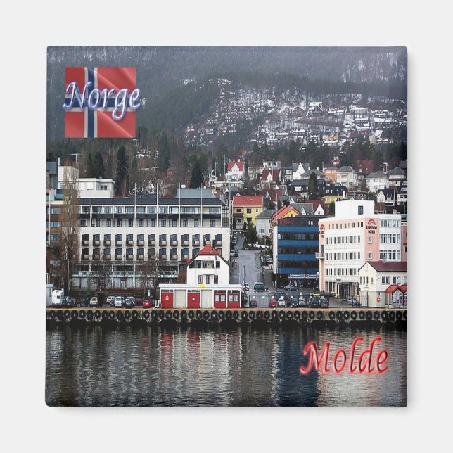 zNO172 MOLDE, Norway, Europe, Fridge Magnet (Front)