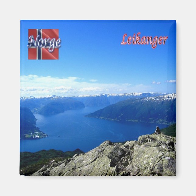 zNO173 LEIKANGER, Norway, Europe, Fridge -  Magnet (Front)