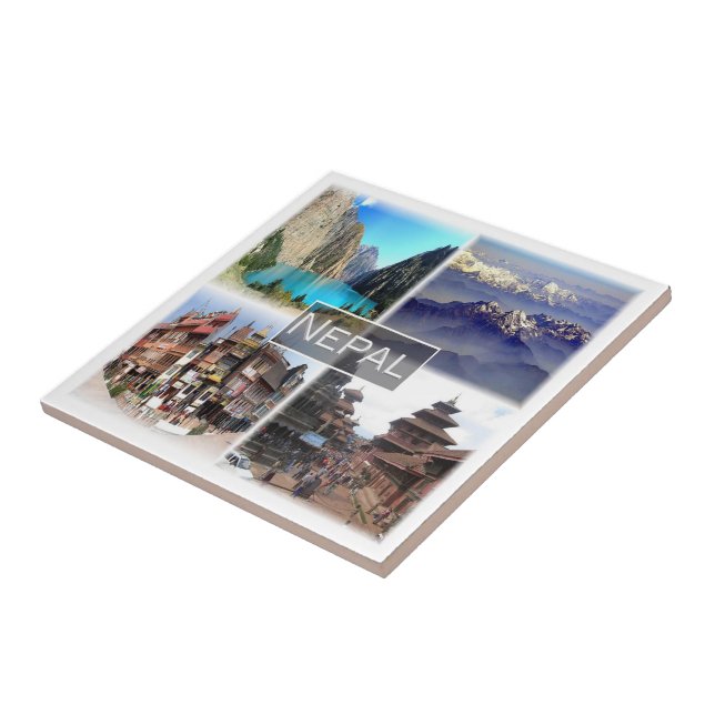 ZNP009 NEPAL collage, Asia, Tile (Side)